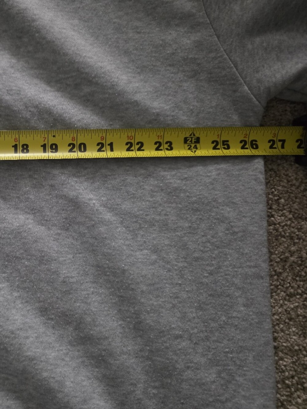 Gray Lightweight Sweatshirt, Measurements Are Provided. - Picture 7 of 9